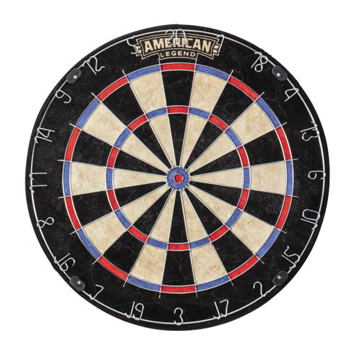 American Legend Charleston Bristle Dartboard and Set with Darts
